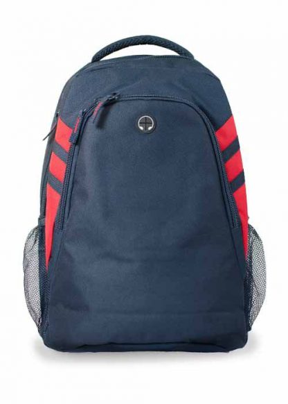 Tasman Backpack - Navy Blue/Red