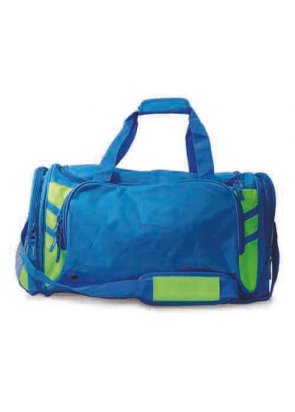 Tasman Sportsbag - Cyan/Neon Green