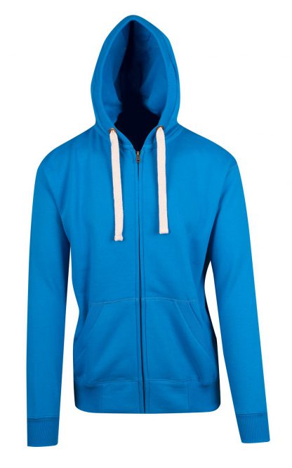 Ladies/Junior Heavy Zip Fleece Hoodie - 10, Azure