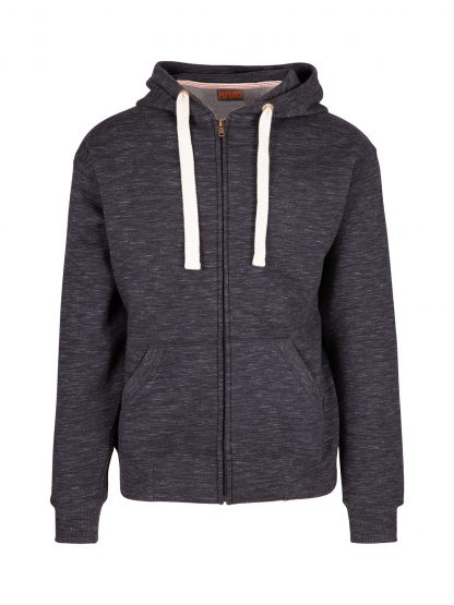 Ladies/Junior Heavy Zip Fleece Hoodie - 10, Black Marle