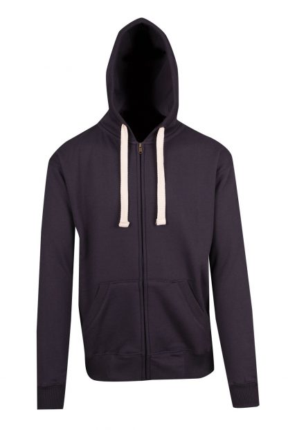 Ladies/Junior Heavy Zip Fleece Hoodie - 10, Charcoal