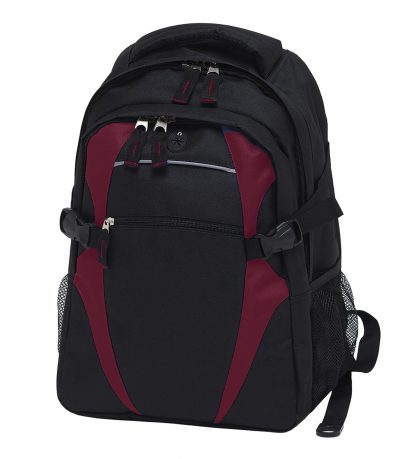 Zenith Backpack - Black/Maroon