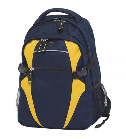 Zenith Backpack - Navy Blue/Gold