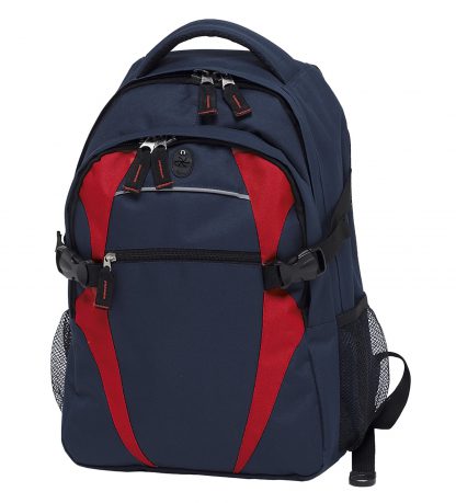 Zenith Backpack - Navy Blue/Red