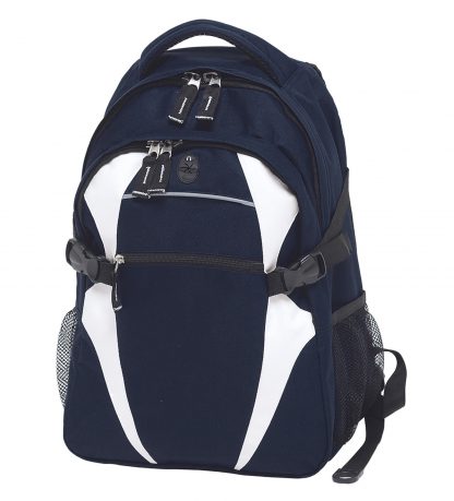 Zenith Backpack - Navy Blue/White