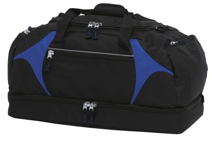 Zenith Sports Bag - Black/Royal Blue