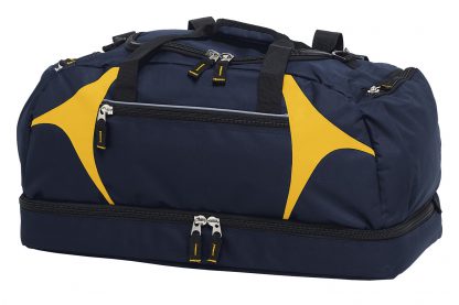 Zenith Sports Bag - Navy Blue/Gold