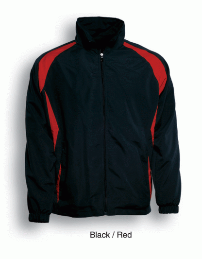 Unisex Adults Training Track Jacket - 2XL, Black/Red