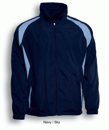 Unisex Adults Training Track Jacket - 2XL, Navy/Sky Blue