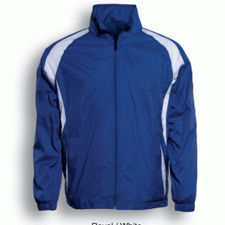 Unisex Adults Training Track Jacket - 2XL, Royal Blue/White