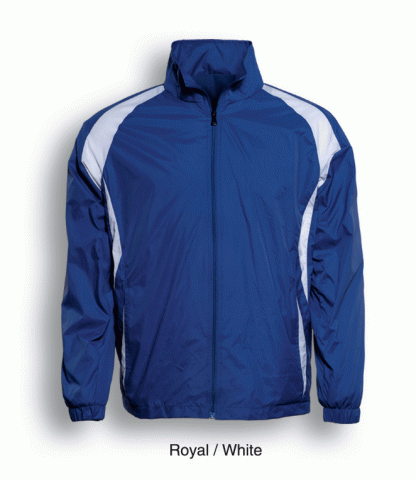 Unisex Adults Training Track Jacket - 2XL, Royal Blue/White