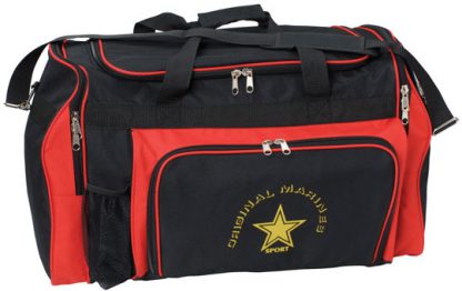 Classic Sports Bag - Black/Red