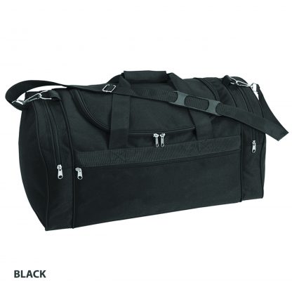 Plain Sports Bag - Black