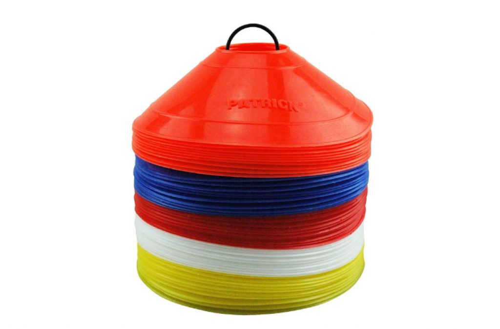 Plots D'Entraînement Mitre - Lot De 50, 5 Couleurs - Pour Sport, Agilité, Écoles, Clubs