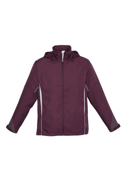 Adults Training Track Jacket - 2XL, Maroon/White