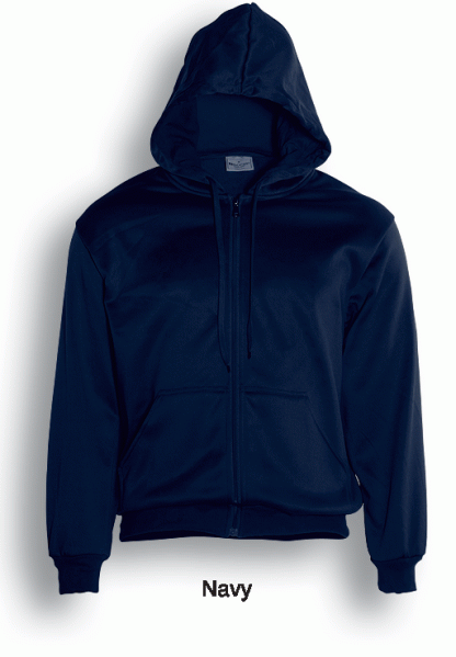 Unisex Adults Zip Through Hoodie - 2XL, Navy Blue