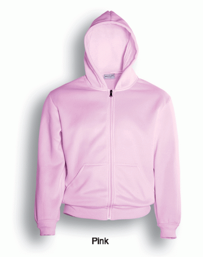 Unisex Adults Zip Through Hoodie - 2XL, Pink